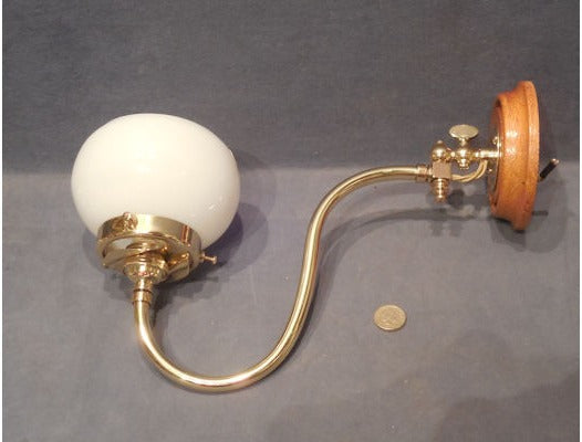 Brass Electric Wall Light — view 2
