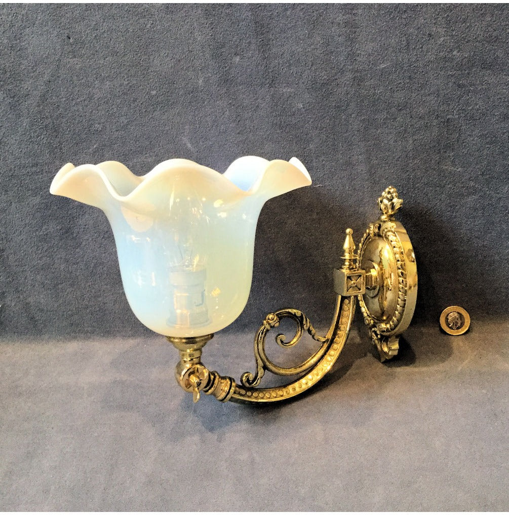 Brass Electric Wall Light — view 2