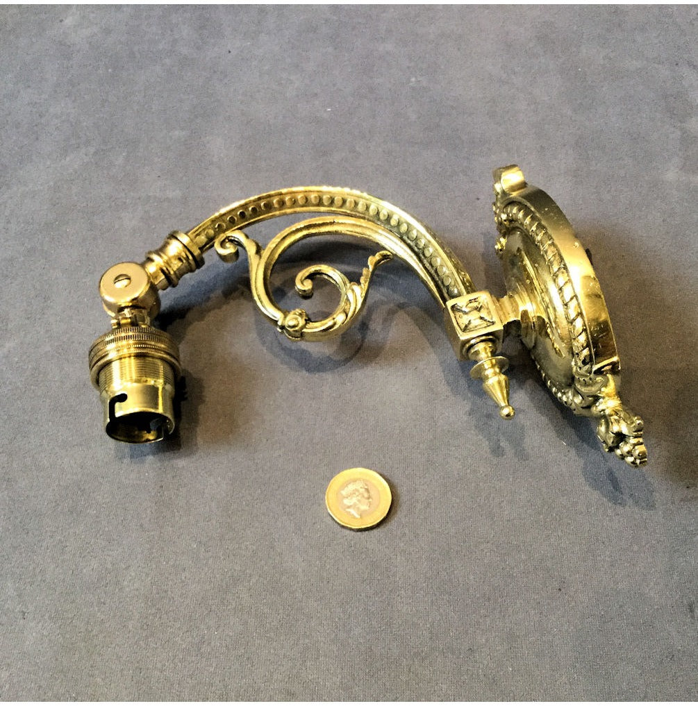 Brass Electric Wall Light — view 3