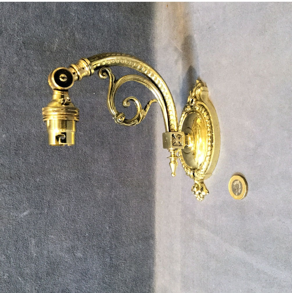 Brass Electric Wall Light — view 4