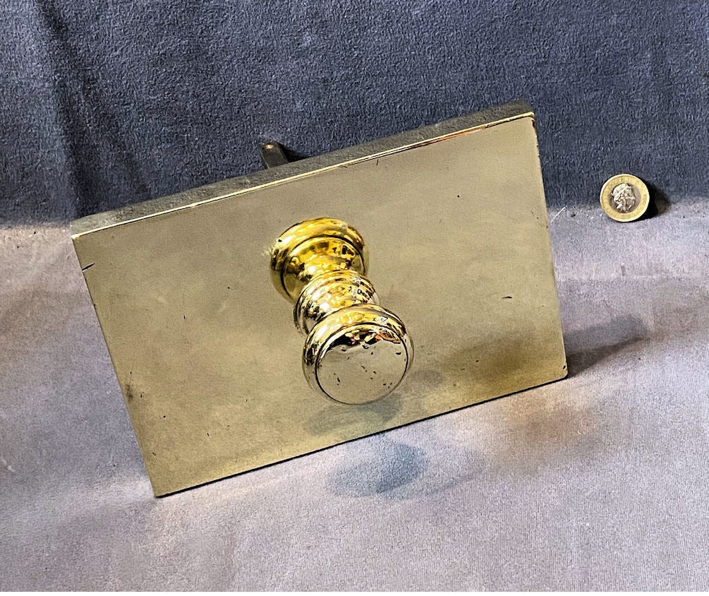 Brass Exterior Bell Pull — Brass, early 19th century