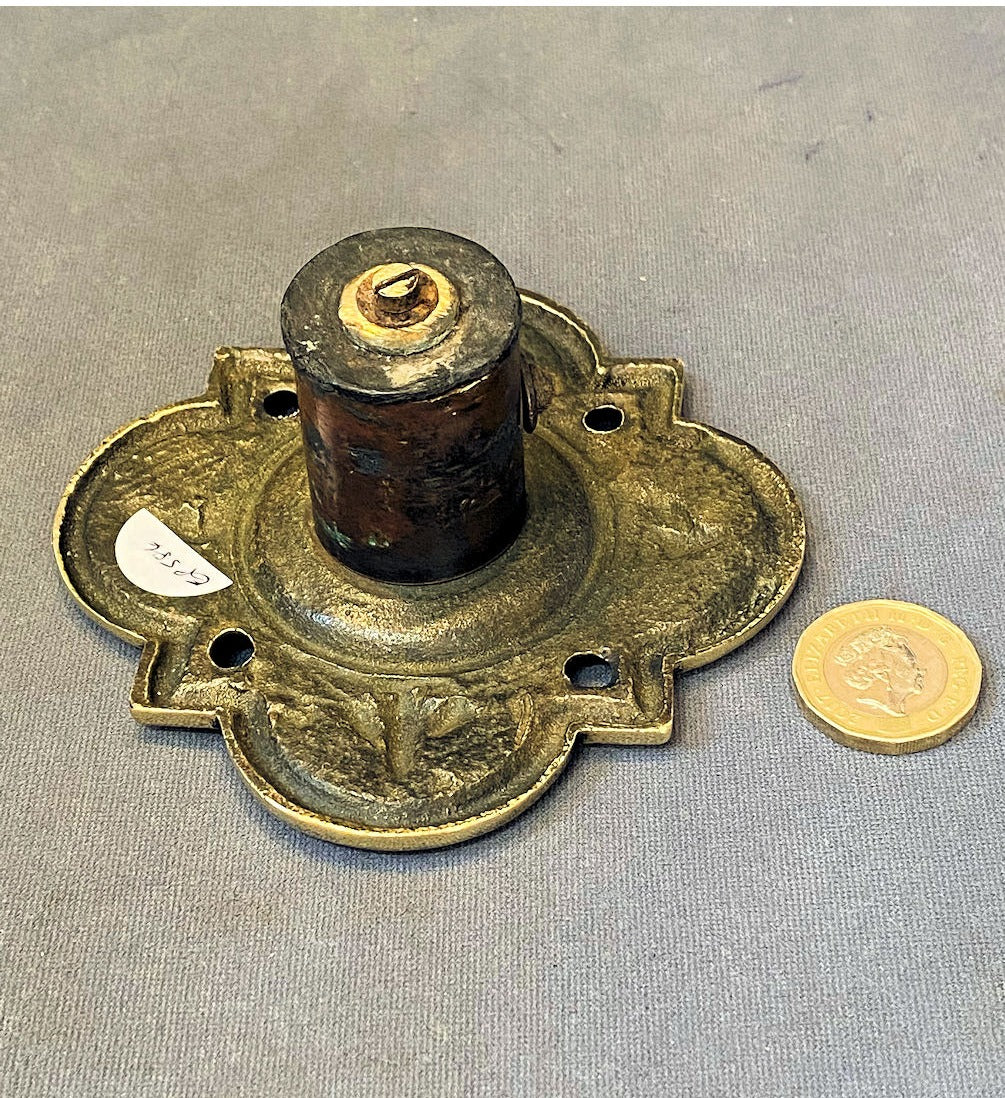 Brass Exterior Electric Bell Push — view 2