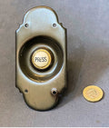 Brass Exterior Electric Bell Push — Brass, 1920's