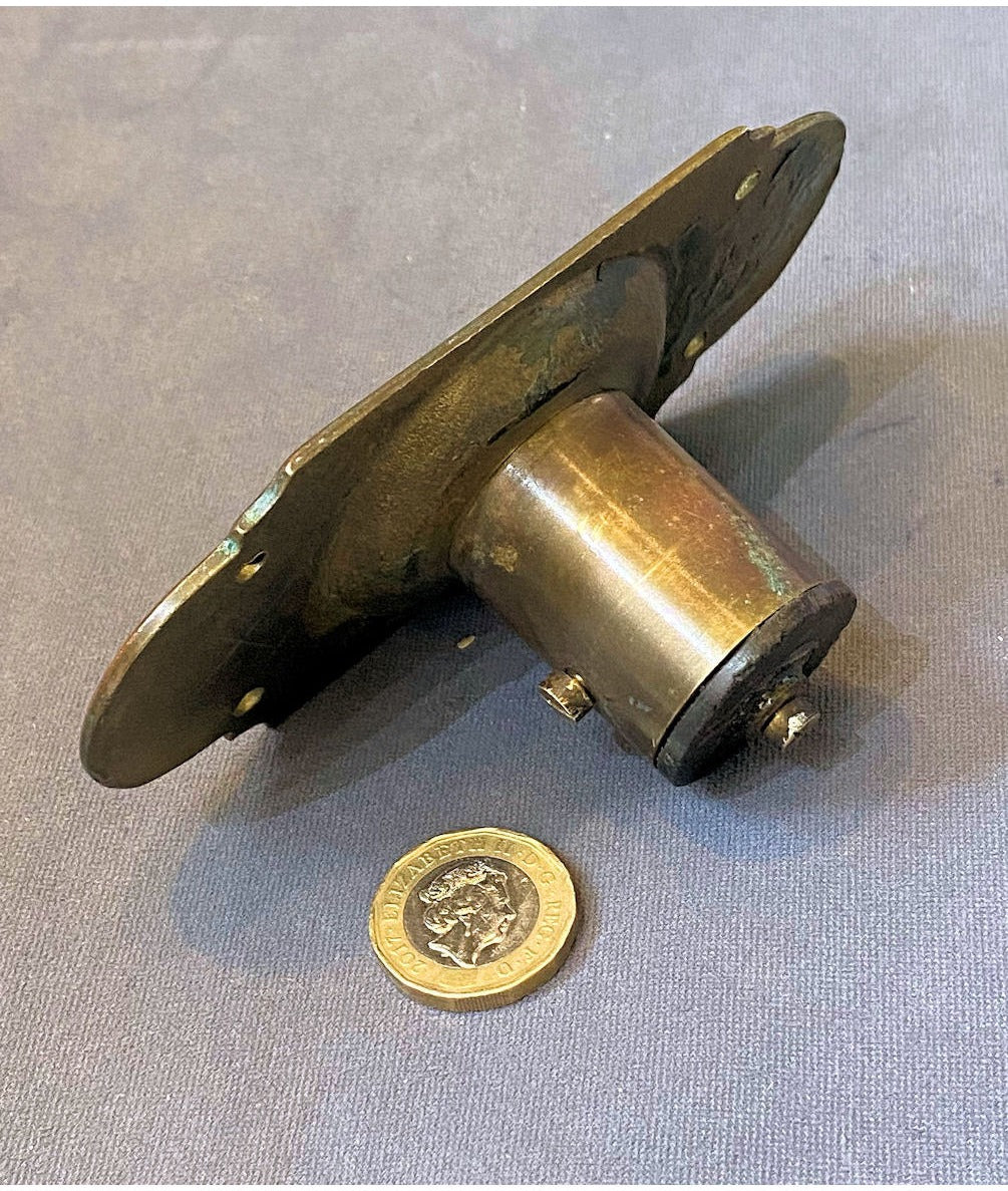 Brass Exterior Electric Bell Push — view 2