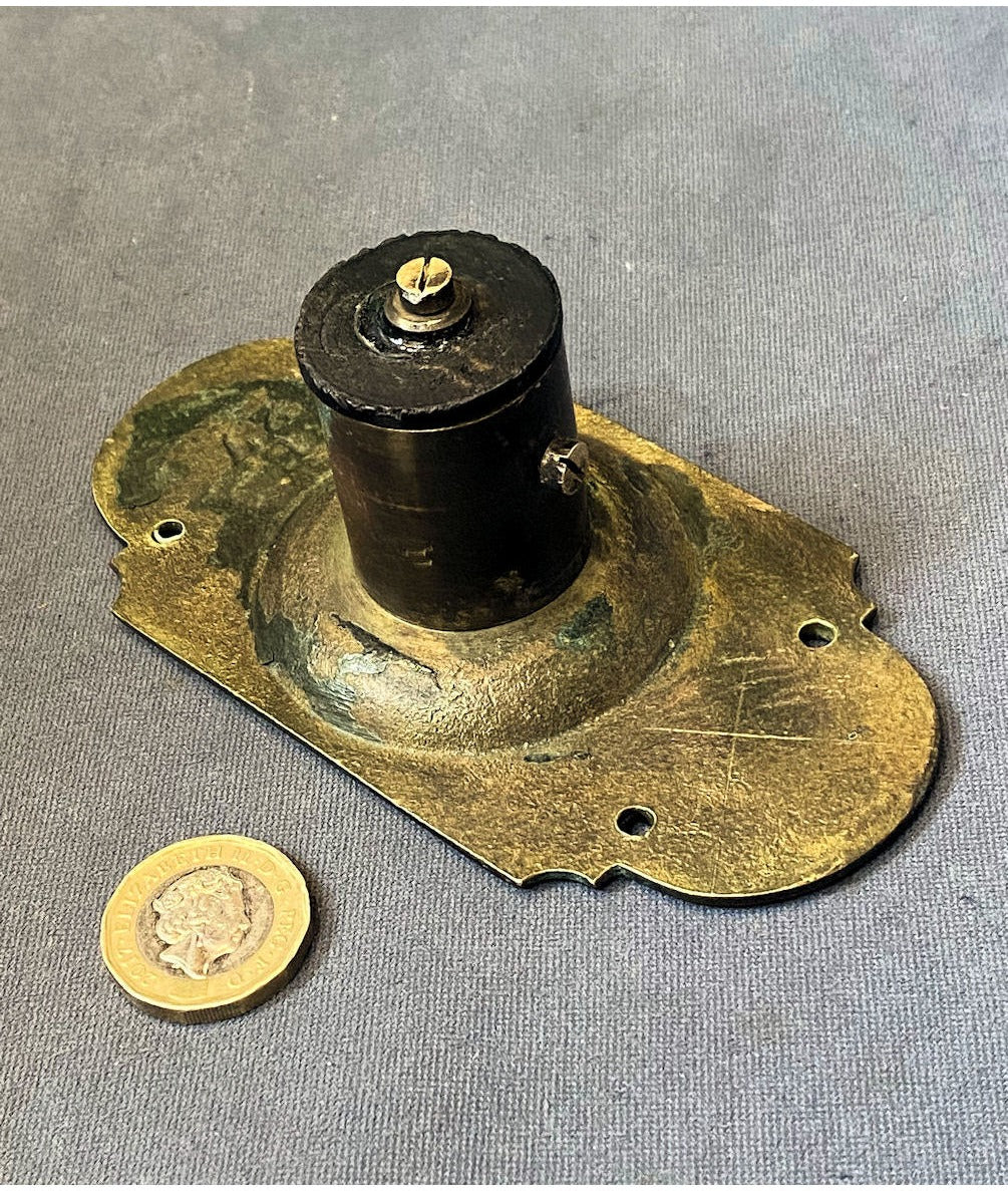 Brass Exterior Electric Bell Push — view 3