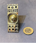 Brass Exterior Electric Bell Push — Brass, 1920's