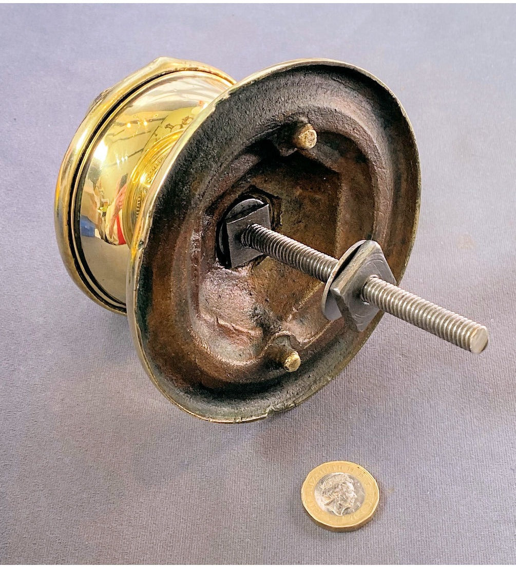 Brass Facial Door Pull Knob — view 3