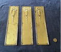 Brass Fingerplate, 3 available — Brass, 1920's