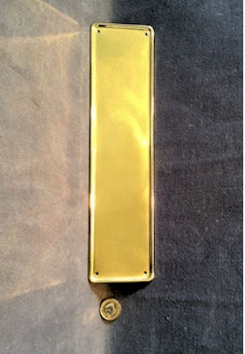 Brass Fingerplate — Brass, 1920's