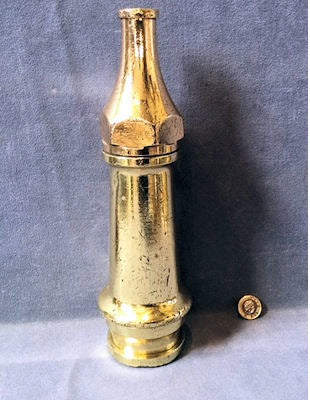 Brass Fire Nozzle — Brass, 1930's