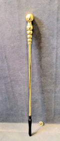 Brass Fireside Poker — Brass, circa 1900
