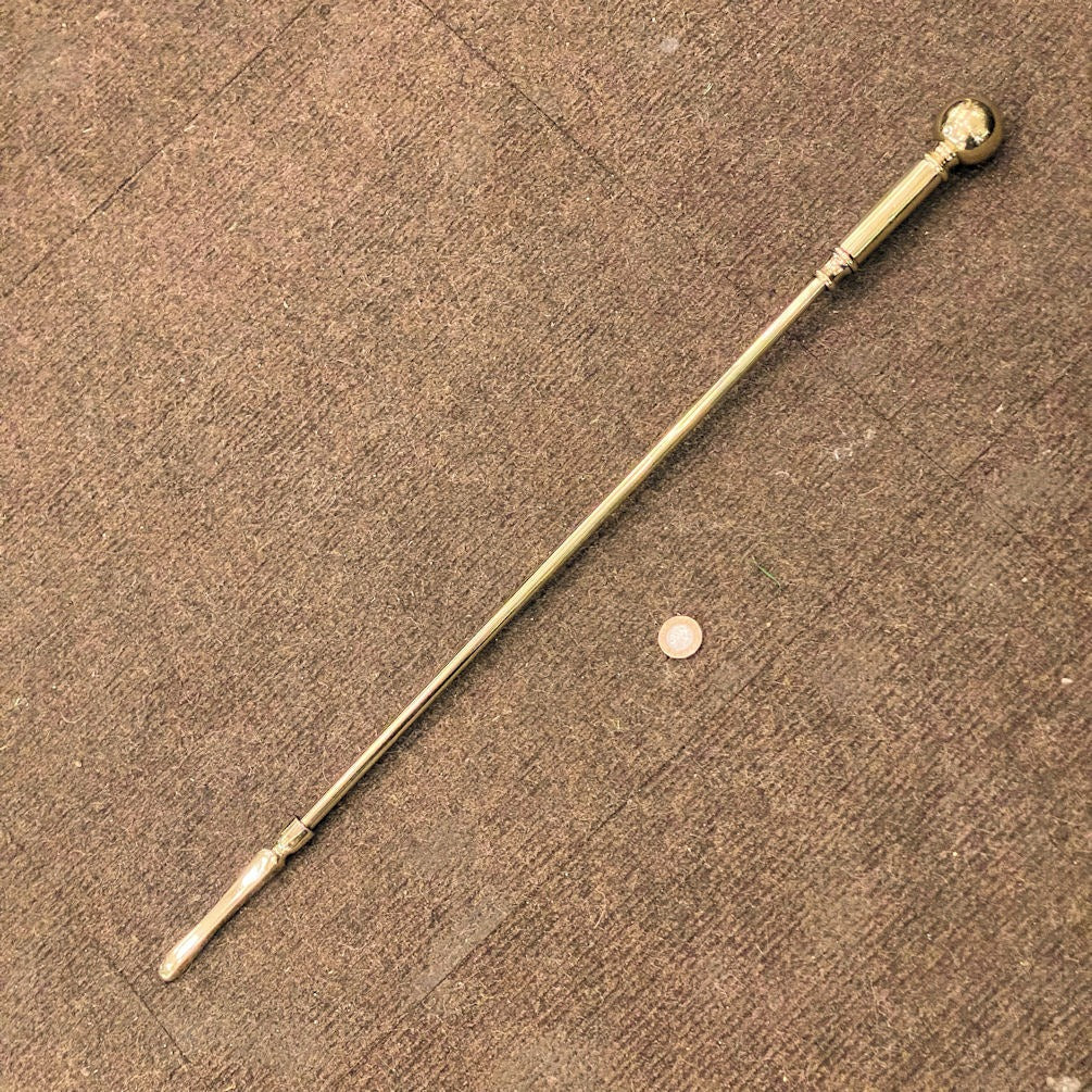 Brass Fireside Poker — Brass, 1920's
