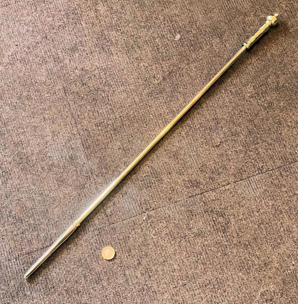 Brass Fireside Poker — Brass, 1920's