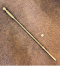 Brass Fireside Poker — Brass, late 19th century