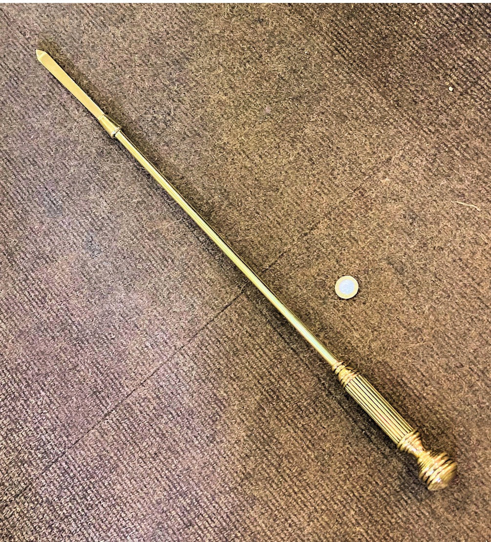Brass Fireside Poker — view 2