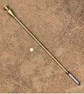 Brass Fireside Poker — Brass, late 19th century