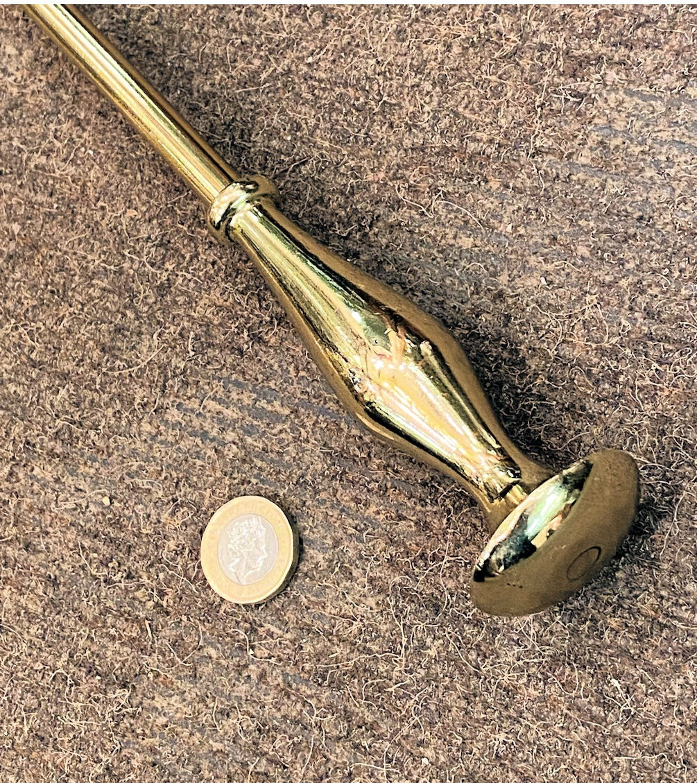 Brass Fireside Poker — view 3