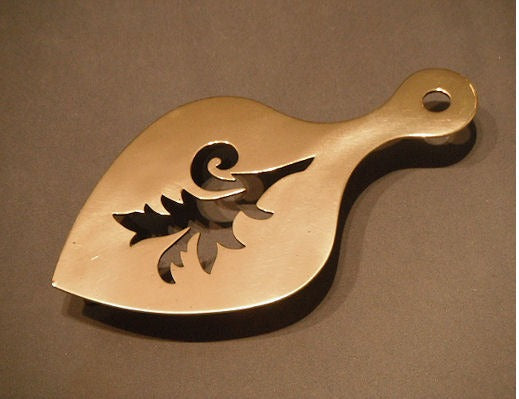 Brass Flat Iron Stand — Brass, late 19th century