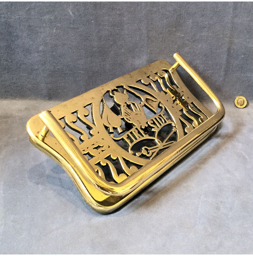 Brass Grate Mounted Potstand — view 2