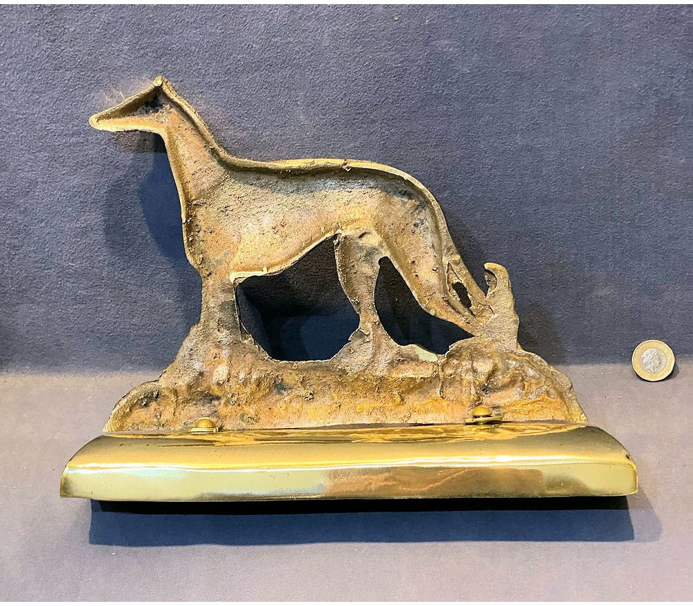 Brass Greyhound Mantel Ornament — view 2