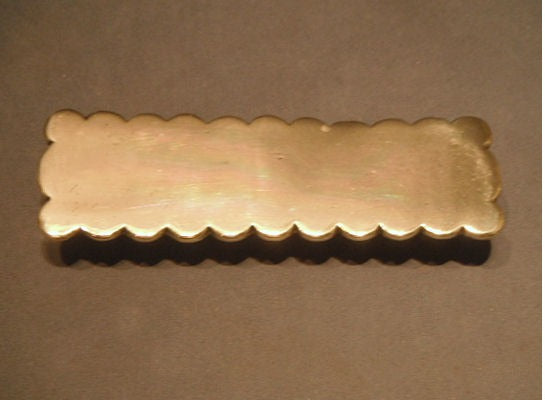 Brass Haime Plate — Brass, late 19th century
