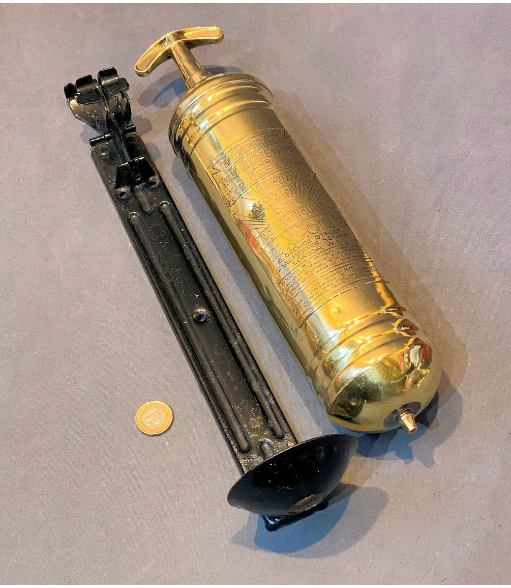 Brass Hand Fire Extinguisher — view 2