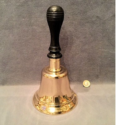 Brass Handbell — Brass, late 19th century