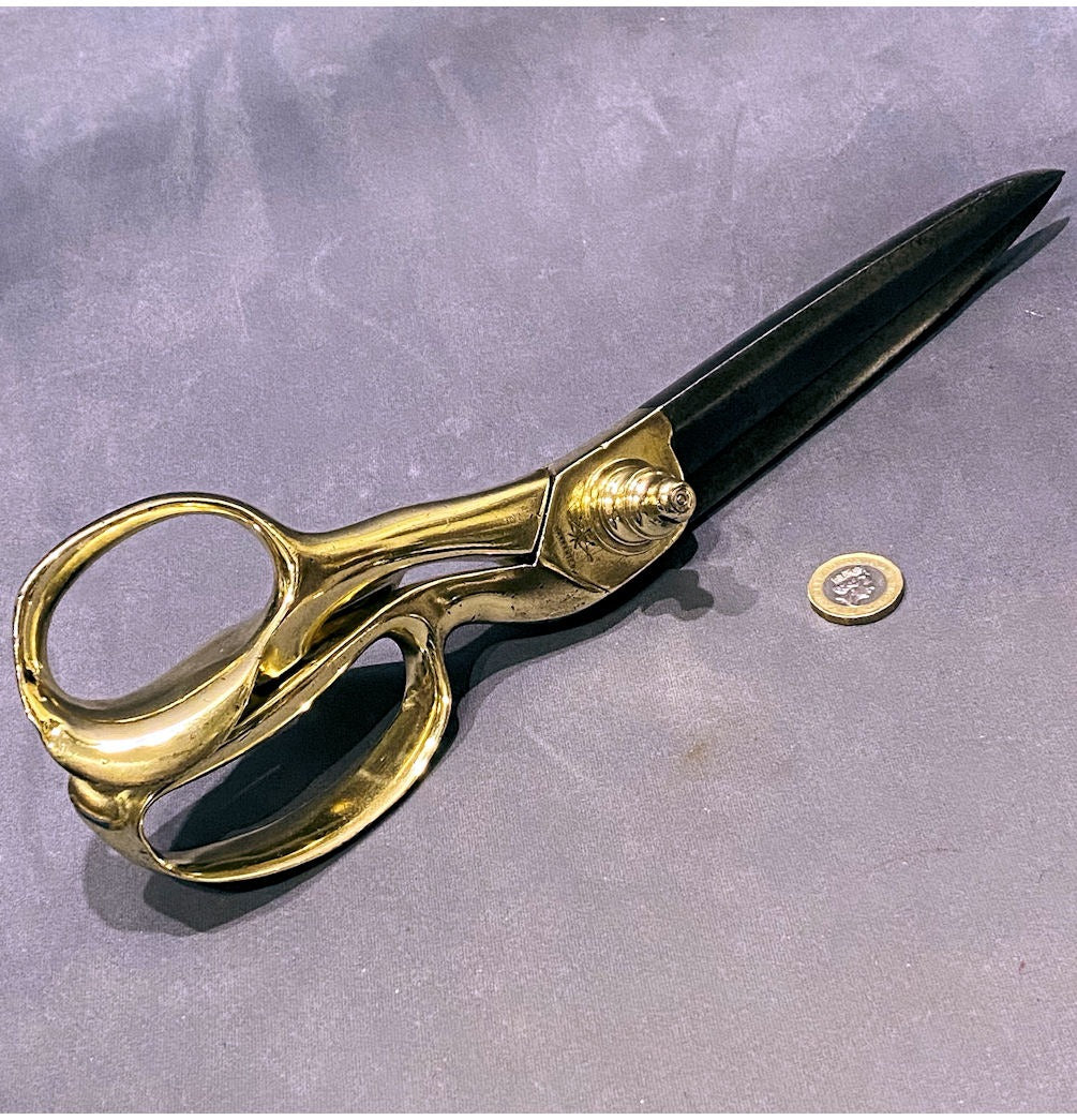 Brass Handled Tailors Shears — view 2