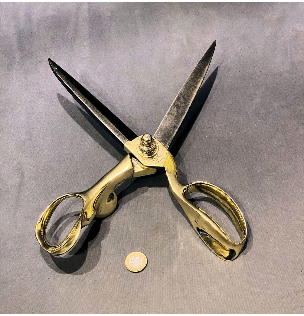 Brass Handled Tailors Shears — view 3