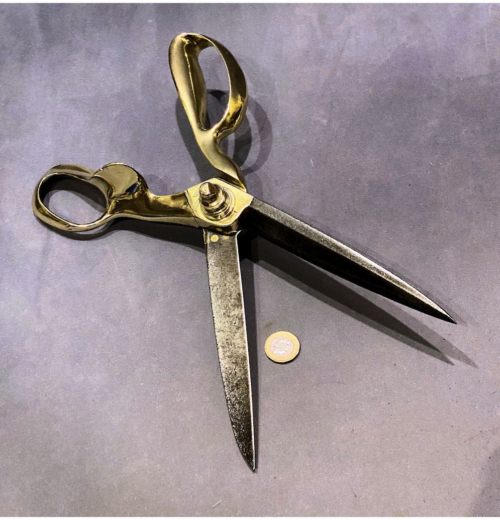 Brass Handled Tailors Shears — view 4