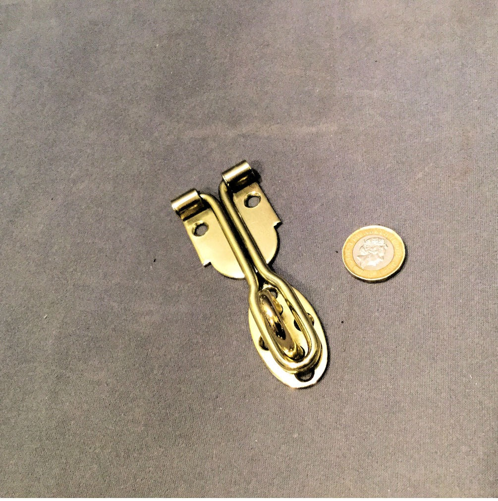 Brass Hasp and Keep, 2 available — Brass