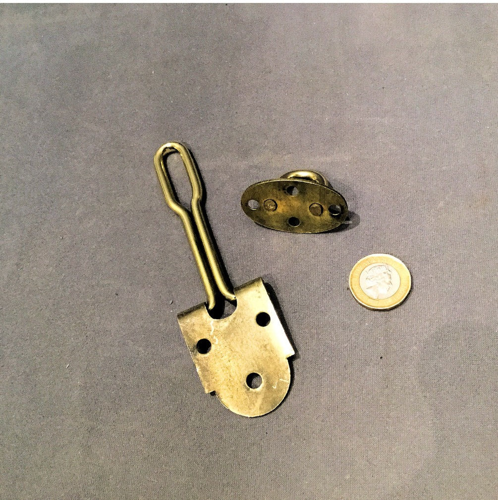 Brass Hasp and Keep, 2 available — view 3