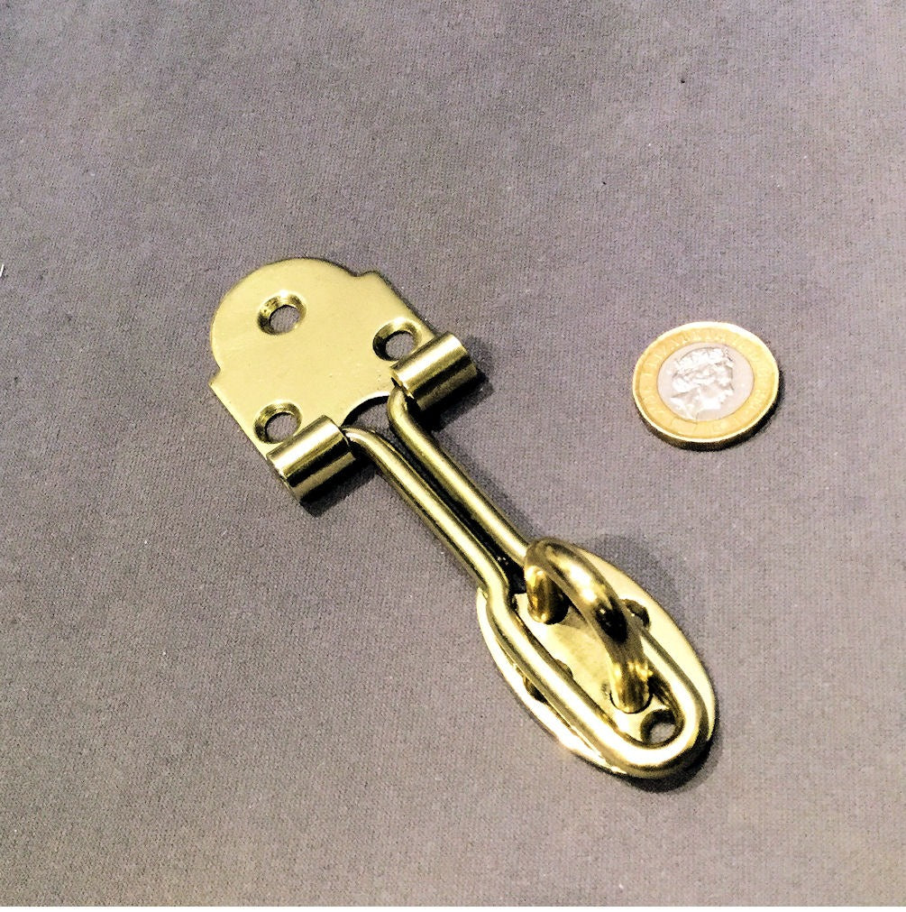 Brass Hasp and Keep — Brass