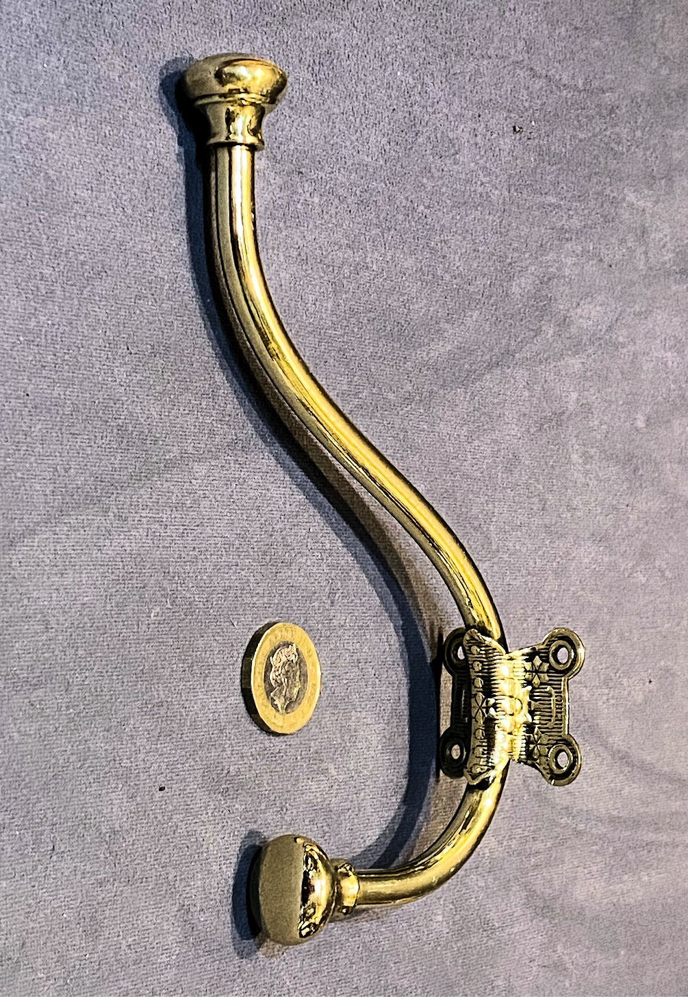 Brass Hat & Coat Hook — Brass, 1920's