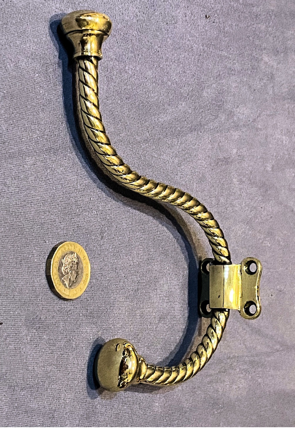 Brass Hat & Coat Hook — Brass, 1920's