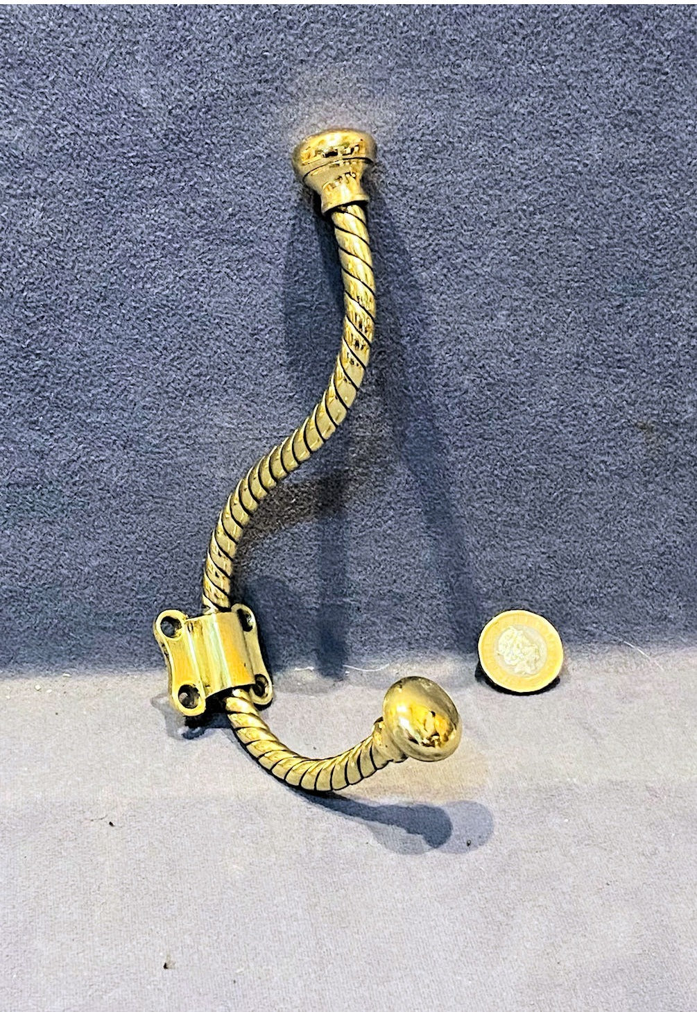 Brass Hat & Coat Hook — view 2