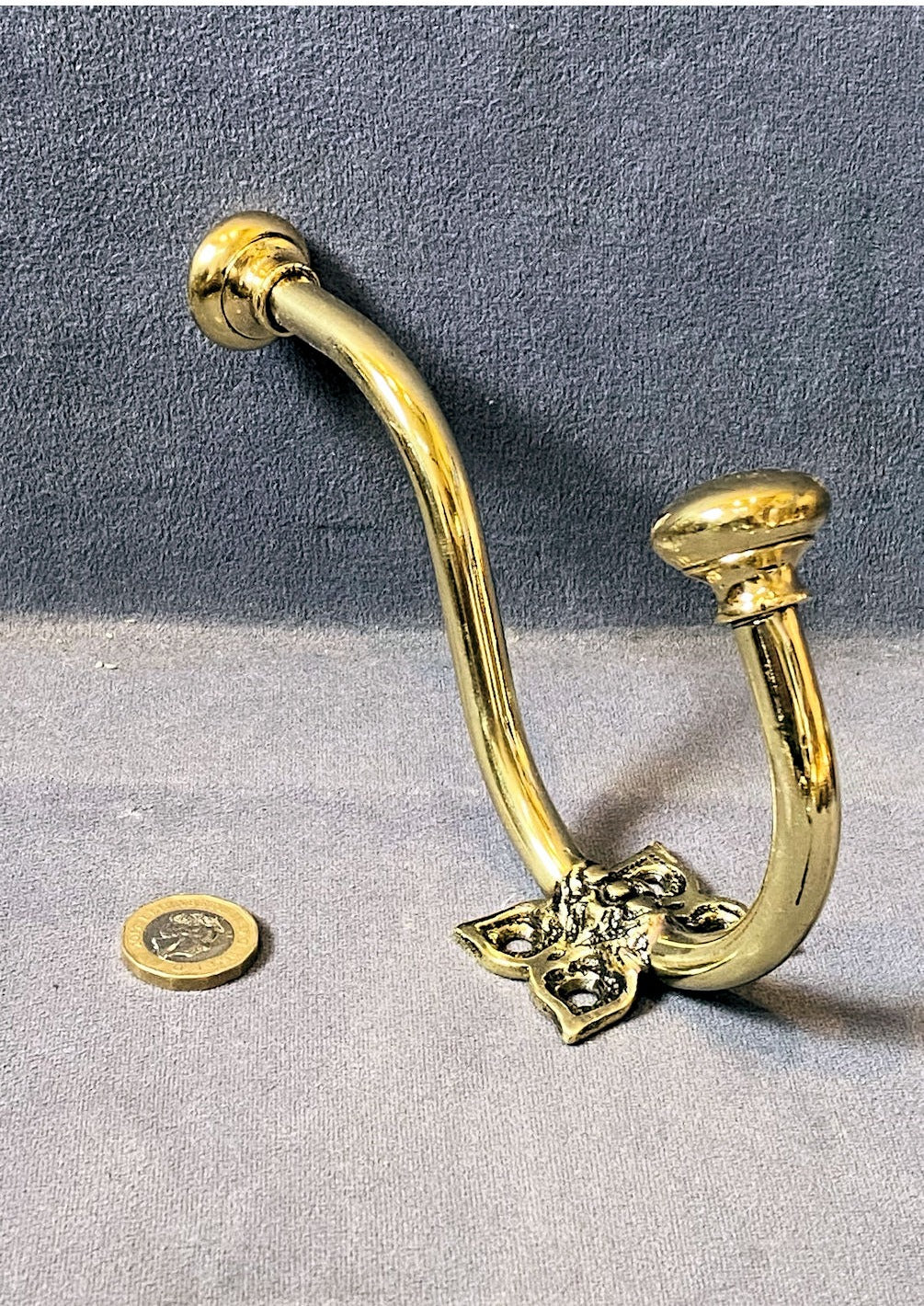 Brass Hat & Coat Hook — view 2