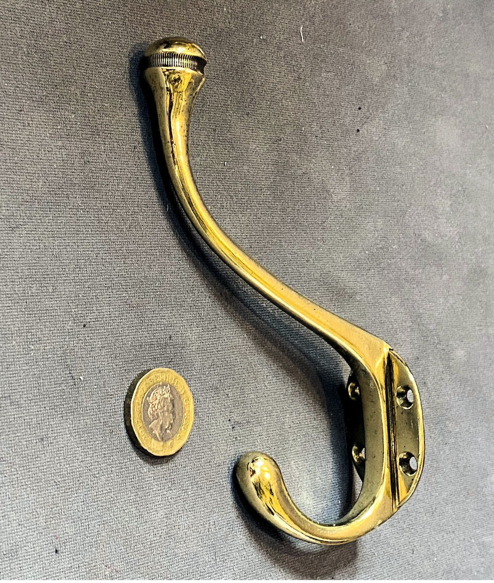 Brass Hat & Coat Hook — Brass, 1920's