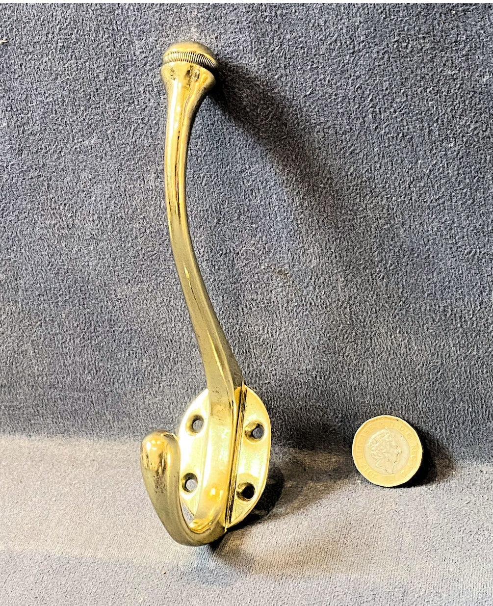 Brass Hat & Coat Hook — view 2