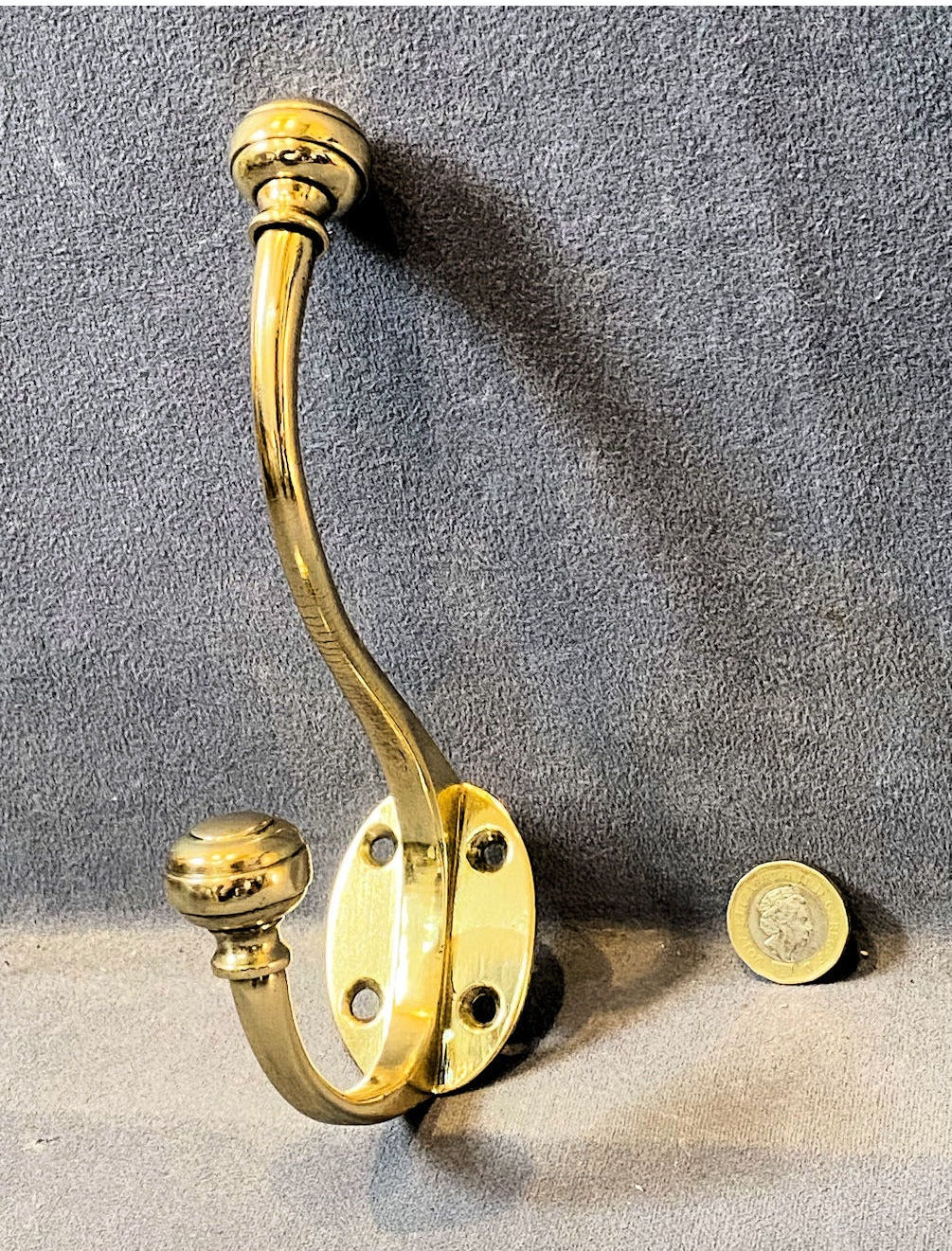 Brass Hat & Coat Hook — view 2