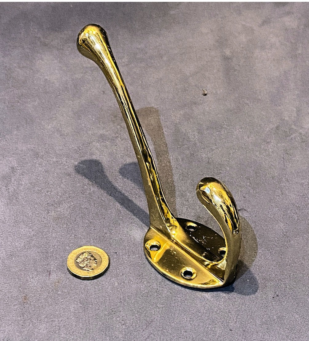 Brass Hat & Coat Hook — view 2