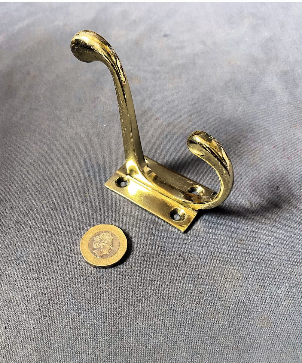 Brass Hat & Coat Hook — view 2