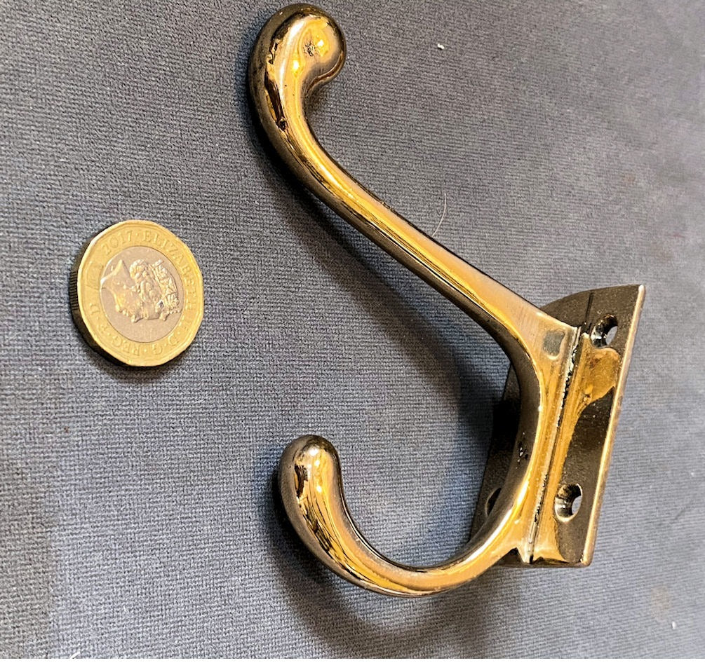 Brass Hat & Coat Hook — Brass, 1920's