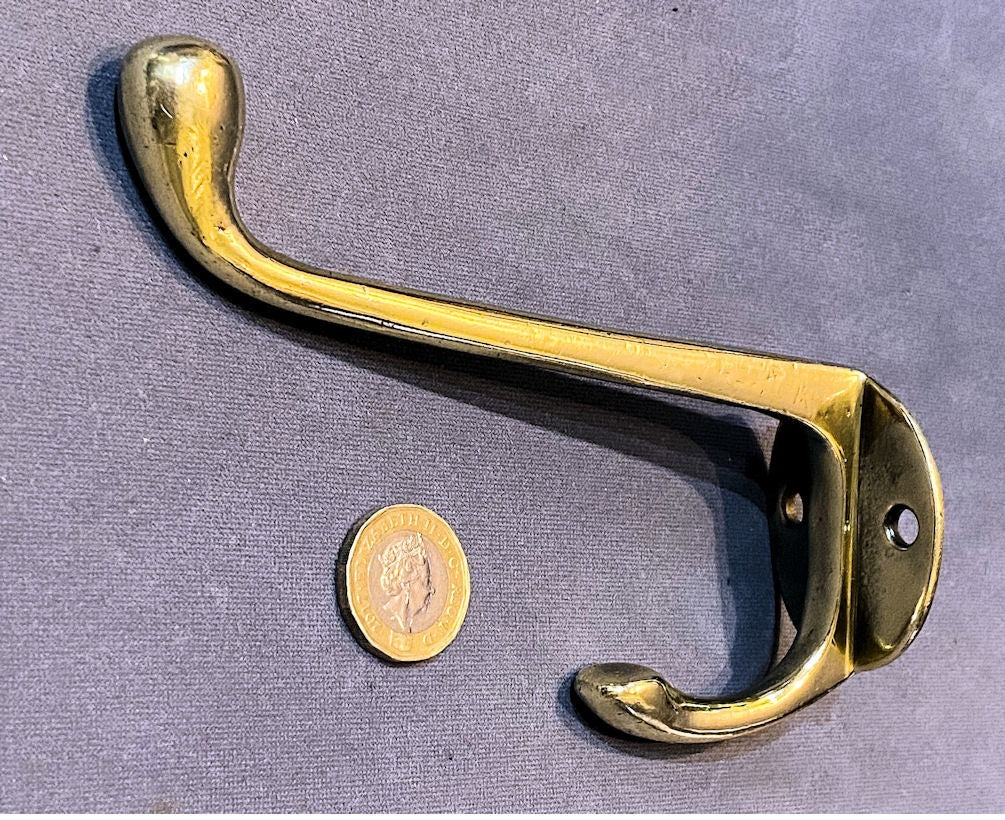Brass Hat & Coat Hook — Brass, 1920's