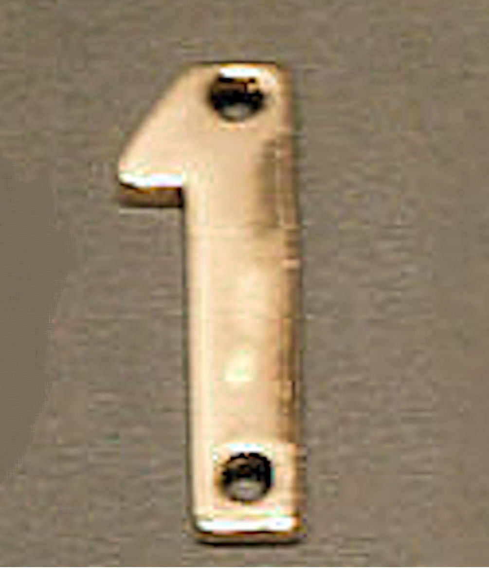 Brass House Number — Brass