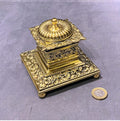 Brass Inkwell — Brass, late 19th century