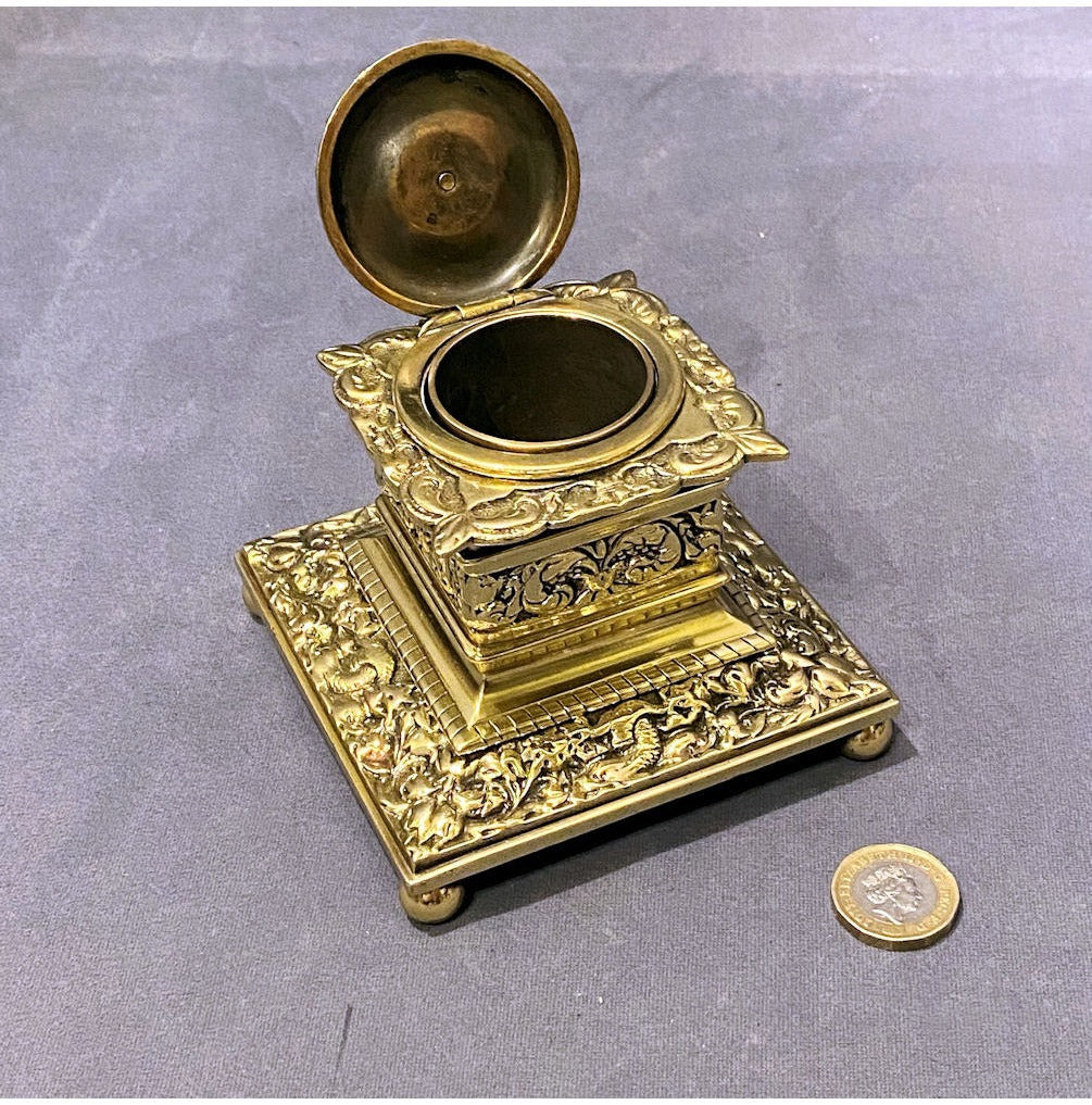 Brass Inkwell — view 2