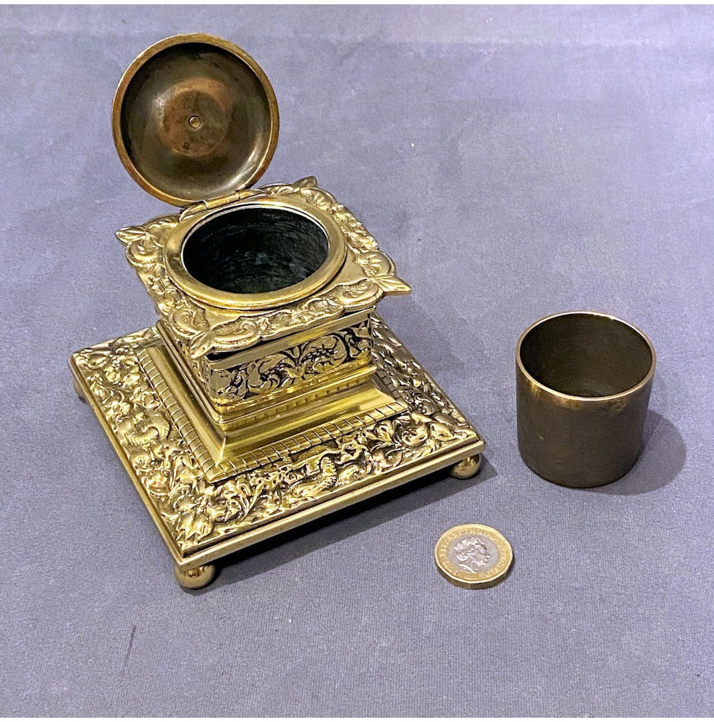 Brass Inkwell — view 3