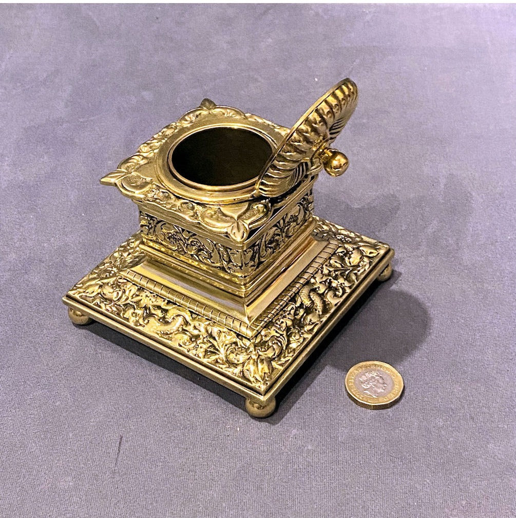Brass Inkwell — view 4