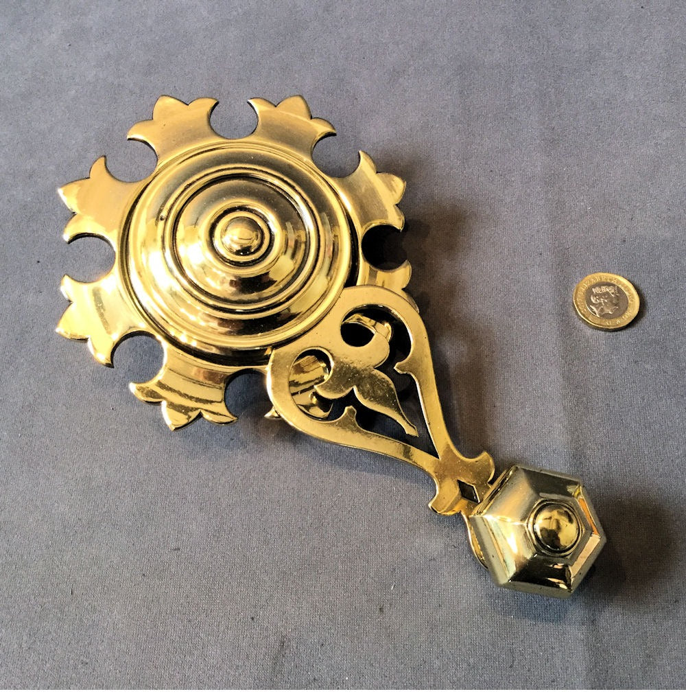 Brass Interior Bell Pull — Brass, late 19th century